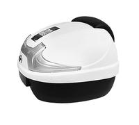 qudkdhs Baúl para Motocicleta, baúl para Motocicleta, baúl Trasero para Motocicleta, baúl Trasero para Motocicleta, fácil de Instalar (Blanco + Blanco)