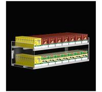 qudkdhs Expositor de Cigarrillos para Coche, Vitrina de Almacenamiento, Estante de acrílico Transparente de Varios Niveles para supermercado, 2 Niveles, 8 columnas