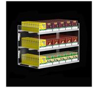 qudkdhs Expositor de Cigarrillos para Coche, Vitrina de Almacenamiento, Estante de acrílico Transparente de Varios Niveles para supermercado, 3 Niveles, 6 columnas