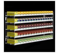 qudkdhs Expositor de Cigarrillos para Coche, Vitrina de Almacenamiento, Estante de acrílico Transparente de Varios Niveles para supermercado, 5 Niveles, 15 columnas