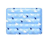 qudkdhs Manta Alfombra Refrescante para Perros Y Gatos,Alfombrilla Refrescante para Mascotas, Manta Refrigerante Perro, Cama Frio Animales Colchon Mascotas para Verano (F-Style,XL(60x90cm))