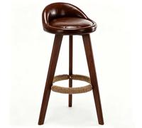 qudkdhs Taburetes De Madera para Barra De Desayuno (E-Brown Legs,70cm)