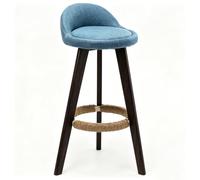qudkdhs Taburetes De Madera para Barra De Desayuno (F-Brown Legs,50cm)