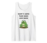 Qué año Esta Semana ha Sido estresada Rana Camiseta sin Mangas