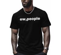 ¡Qué Asco, Gente! Mangas Cortas para Hombre Unisex tee Suave Camiseta Hombre Manga Corta para Verano Gimnasio Adulto L