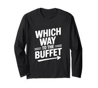 Qué Camino al Buffet Amante de la Comida Divertida Manga Larga