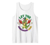 Que comiencen Las travesuras cocodrilo de Mardi Gras Camiseta sin Mangas