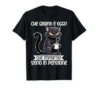 Qué día es hoy gato jubilado amante de la jubilación Camiseta