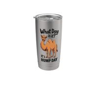 Qué día es joroba días Camello Happy HumpDay Miércoles Vaso térmico de acero inoxidable de doble pared