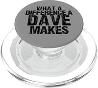 Qué Diferencia Hace un Dave - Funny Daying David PopSockets PopGrip para MagSafe