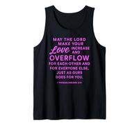 Que el Señor Haga Que tu Amor aumente 1 Tesalonicenses 3:12 Camiseta sin Mangas