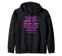 Que el Señor Haga Que tu Amor aumente 1 Tesalonicenses 3:12 Sudadera con Capucha