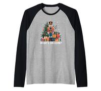 ¿Qué es Crackin? Cascanueces Divertido y Lindo Camiseta Manga Raglan