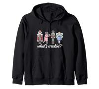 ¿Qué es Crackin'? Nutcracker Squad Fun Christmas Ballet Meme Sudadera con Capucha