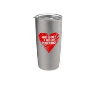 ¿Qué es el dolor si no ama perseverante pérdida Cita Wanda Meme Vaso térmico de acero inoxidable de doble pared