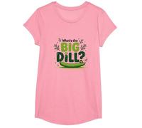 Qué es el Gran eneldo Divertido Pickle Juego de Palabras Foodie Humor Camiseta, Niñas, Rosado, Pequeña