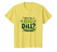 Qué es el Gran eneldo Divertido Pickle Juego de Palabras Foodie Humor Camiseta, Niños, Limón, 8 años