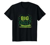 Qué es el Gran eneldo Divertido Pickle Juego de Palabras Foodie Humor Camiseta, Niños, Negro, 12 años