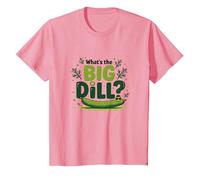 Qué es el Gran eneldo Divertido Pickle Juego de Palabras Foodie Humor Camiseta, Niños, Rosado, 6 años