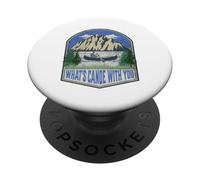 ¿Qué es la Canoa contigo Montaña Divertido Camping Canoa PopSockets PopGrip Adhesivo
