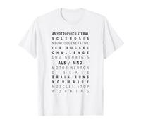 ¿Qué es la ELA? Palabras asociadas a la concienciación sobre Camiseta