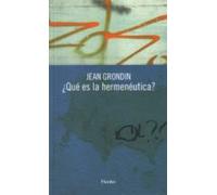¿Qué es la hermenéutica? (fuera de colección)