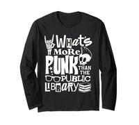 ¿Qué es más punk que la biblioteca pública amante de los libros divertidos Manga Larga