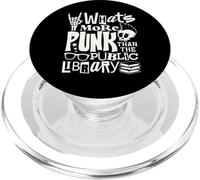 ¿Qué es más punk que la biblioteca pública amante de los libros divertidos PopSockets PopGrip para MagSafe