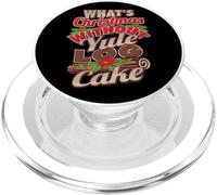 Qué es Navidad sin Yule Log Cake Christmas PopSockets PopGrip para MagSafe