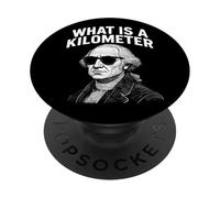Qué es un kilómetro gracioso 4 de julio Thomas Jefferson PopSockets PopGrip Adhesivo