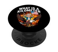Qué es un kilómetro gracioso 4 de julio Thomas Jefferson PopSockets PopGrip Adhesivo