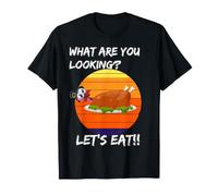 ¿Qué estás Buscando? Vamos a Comer! Cena Vintage Acción de Gracias Camiseta