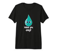 Qué estás Haciendo Divertido Juego de Palabras con Gotas de Agua Broma Divertida Camiseta Premium
