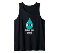 Qué estás Haciendo Divertido Juego de Palabras con Gotas de Agua Broma Divertida Camiseta sin Mangas