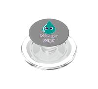 Qué estás Haciendo Divertido Juego de Palabras con Gotas de Agua Broma Divertida PopSockets PopGrip para MagSafe