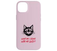 ¿Qué Estoy Haciendo con mis Vidas? (Funny Cat Graphic) Carcasa para iPhone 14 Plus