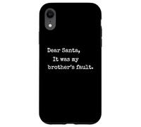 Qué Gracioso, Querido Papá Noel, la Culpa fue de mi Hermano, Hermano, Navidad. Carcasa para iPhone XR