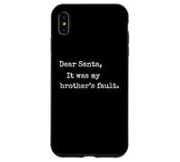 Qué Gracioso, Querido Papá Noel, la Culpa fue de mi Hermano, Hermano, Navidad. Carcasa para iPhone XS MAX