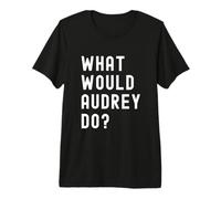 ¿Qué haría Audrey? Camiseta Premium