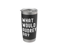 ¿Qué haría Audrey? Vaso térmico de acero inoxidable de doble pared