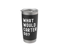 ¿Qué haría Carter? Vaso térmico de acero inoxidable de doble pared