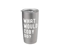 ¿Qué haría Coby? Vaso térmico de acero inoxidable de doble pared