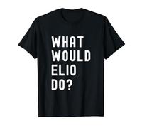 ¿Qué haría Elio? Camiseta gráfica económica, Hombre, Negro, L