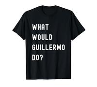 ¿Qué haría Guillermo? Camiseta gráfica económica, Hombre, Negro, L