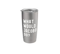 ¿Qué haría Jacobo? Vaso térmico de acero inoxidable de doble pared