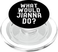 ¿Qué haría Jianna? Nombre Personalizado sarcástico Divertido PopSockets PopGrip para MagSafe
