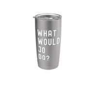 ¿Qué haría Jo? Vaso térmico de acero inoxidable de doble pared