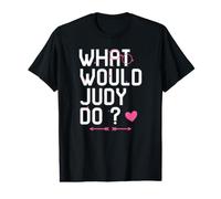 ¿Qué haría Judy? Linda Mujer Mito Personalizado Navidad Camiseta gráfica económica