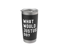 ¿Qué haría Justus? Vaso térmico de acero inoxidable de doble pared