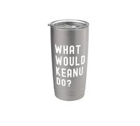 ¿Qué haría Keanu? Vaso térmico de acero inoxidable de doble pared